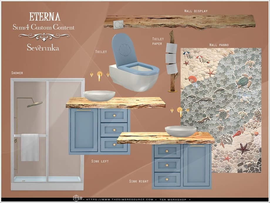 Галерея мода Набор для ванной Eterna bathroom #1